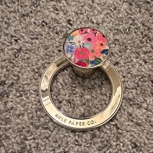 Rifle Paper Co. Gold Floral Magnetic Phone Ring